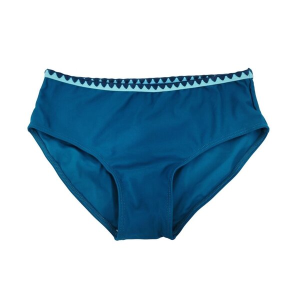 Blue 2-Piece Girls Bikini Set With Triangle Trim & Sheer Cover-Up Size 11-12Y - Picture 4 of 8